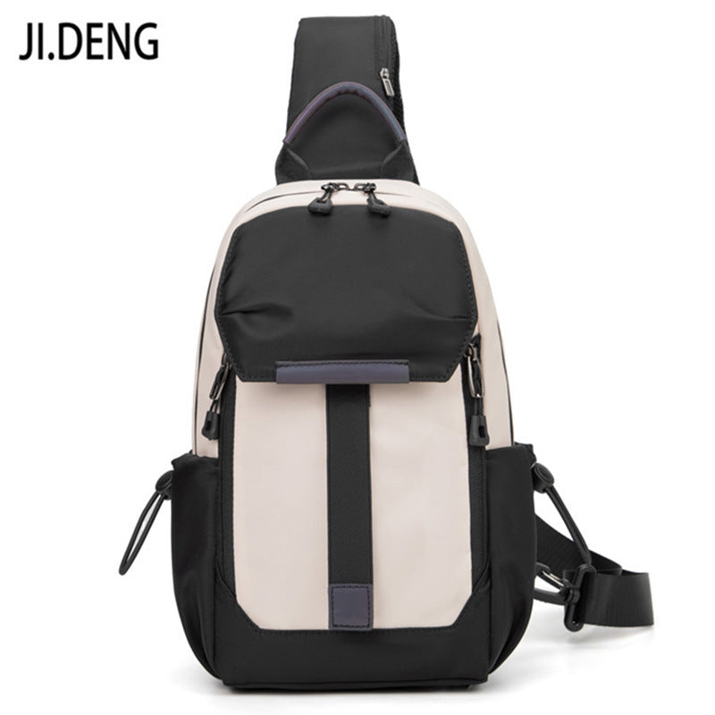 Expanded breast bag men's waterproof chest small bag Korean version casual men's bag women's shoulder trendy messenger bag cycling bag