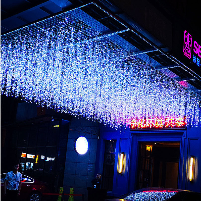 LED Ice Bar Light Curtain Light Outdoor Waterproof Lighting Project Christmas Decoration Star Light Battery Box Wholesale