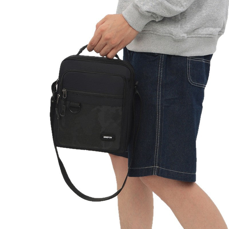 Foreign trade new large-capacity men's shoulder bag large-capacity business bag trendy men's casual messenger bag