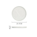 Vintage ceramic dinner plate - stylish, high-value round plate with rim, perfect for restaurants and home use. japanese-style, high-temperature resistant steak plate