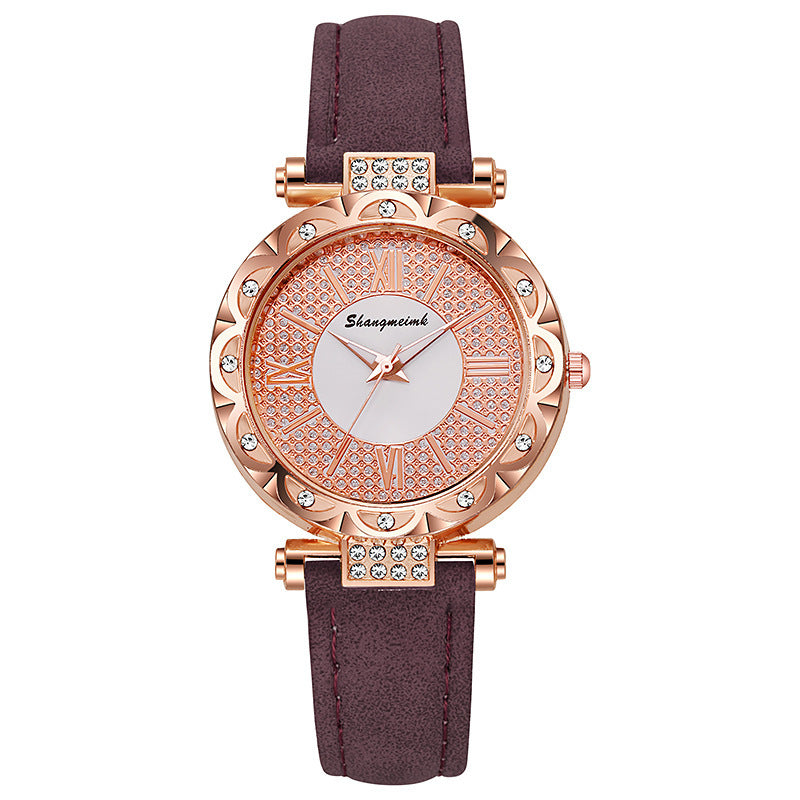 new arrival women's k-style quartz watch casual classic belt women's watch fashionsuit