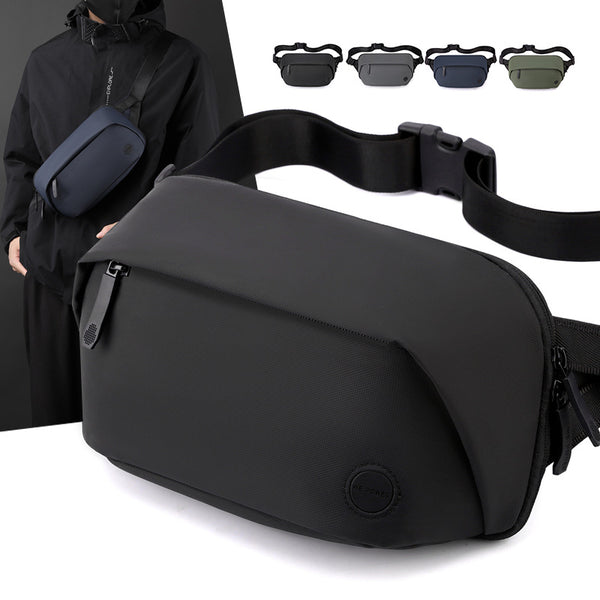 WEPOWER New Men's Breast Bag Fashion Casual Large Capacity Fanny Bag Multifunctional Outdoor Shoulder Crossbody Bag