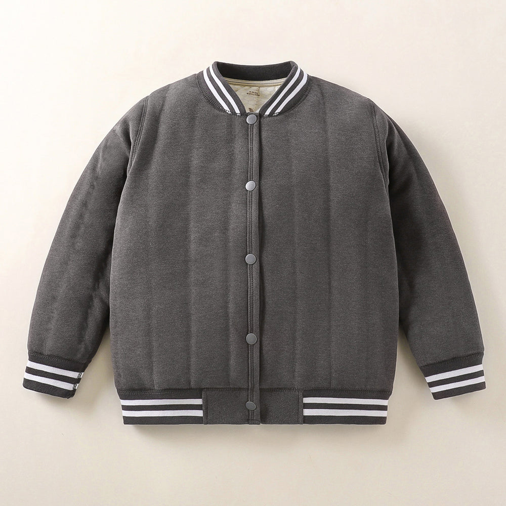 Kids school uniform handy gadgetfall and winternew arrival three-layer quilted cotton boys' cotton coat fleece-linedthickened inner layer girl's cotton jacket type a