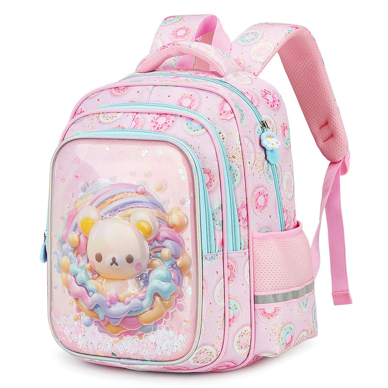 Factory wholesale new mermaid elementary school backpack - lightweight, spine-protecting, 3d transparent shell, cartoon design, large capacity backpack