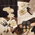 Fashion baotou women's slippers for daily wear at home and garden sandals populareasiest for matchpure colorcasualthick sole mid-heeled half support