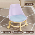 Dopamine roller short stool for adults and kids, roller skating movable swivel wheel small stool for home back chair