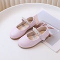 spring/autumn korean style new girls' leather shoes, export order, princess flats, children's velcro performance dance shoes