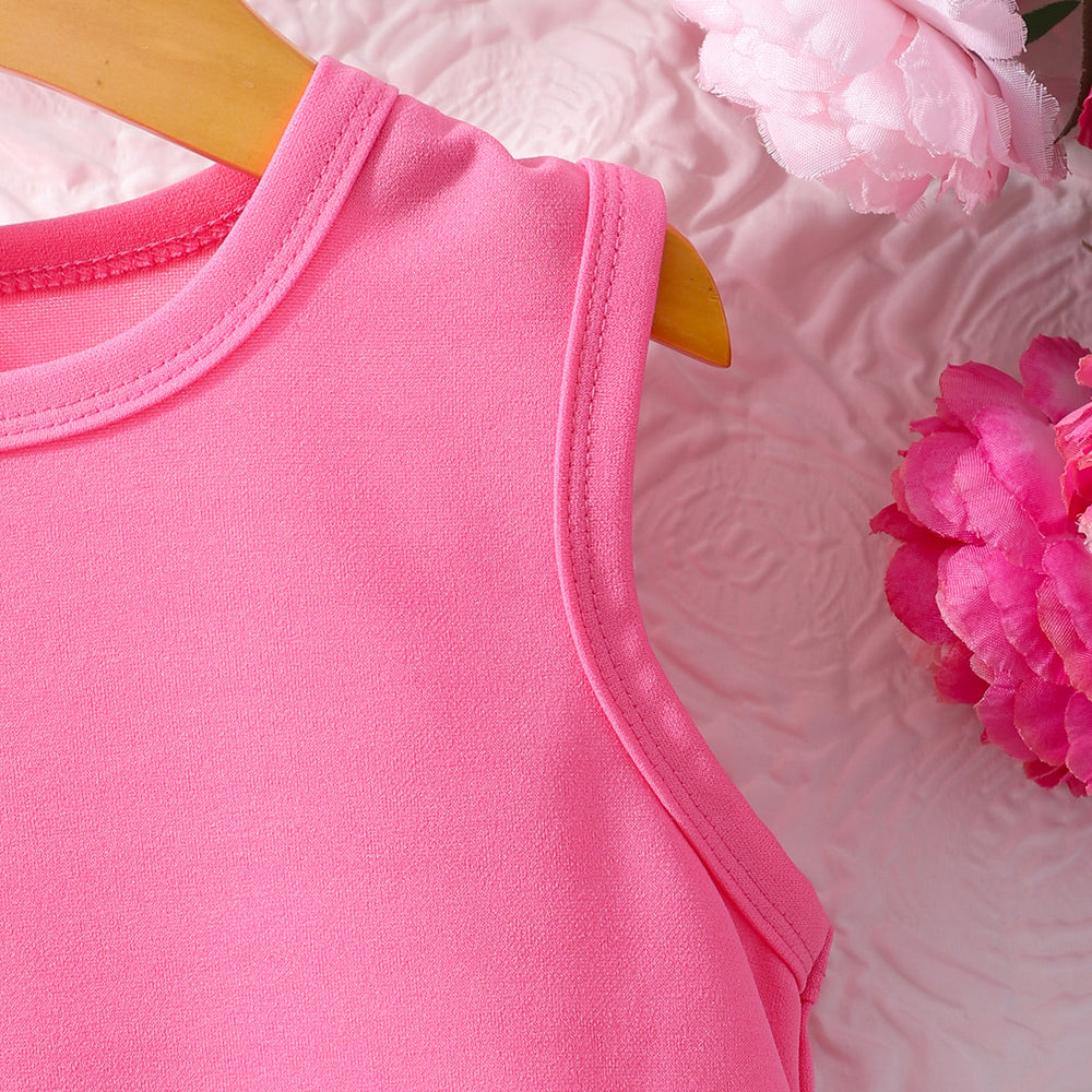 Girls' (toddler & little kid) dress, bowknot mesh sleeveless dress