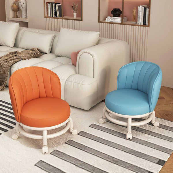 Universal wheel small stool household pulley low stool mobile bench with wheels Internet celebrity small round stool sofa stool small chair
