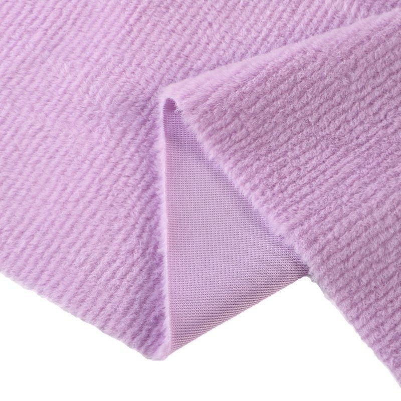 Rabbit hair scissors plush fabric flannel clothing shoe material throw pillow home textile plush toy fabric spot wholesale