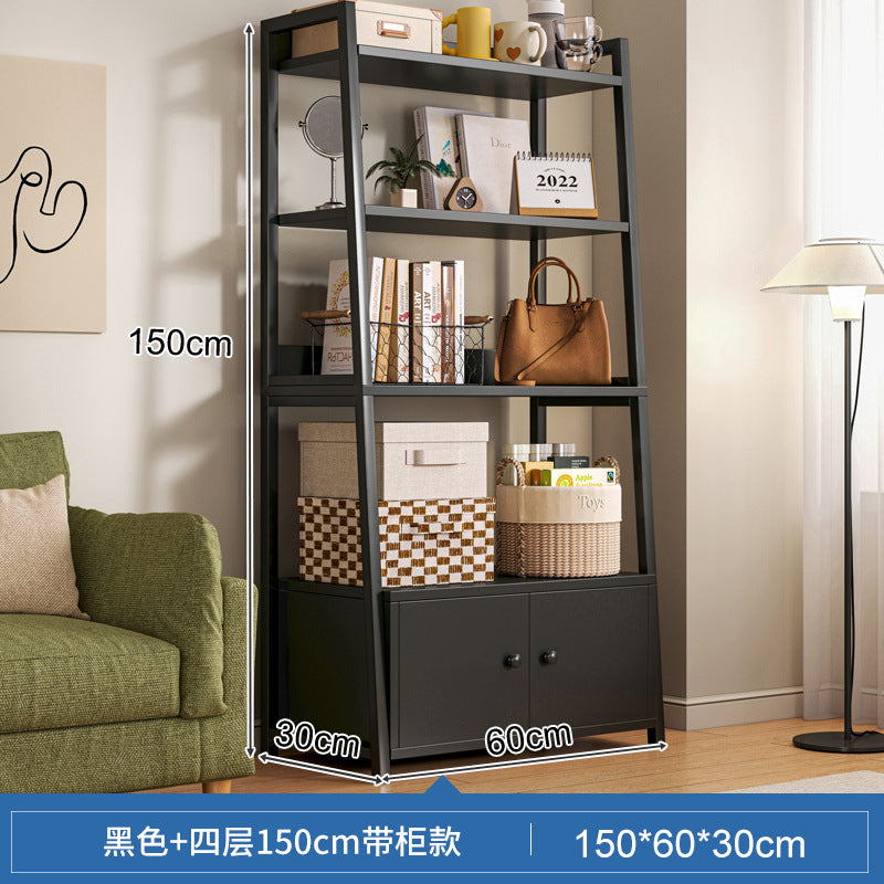 Shelf Shelf Floor-to-ceiling Bedroom Multi-layer Storage Living Room Storage Display Shelf Office Super Load-bearing Iron Shelf