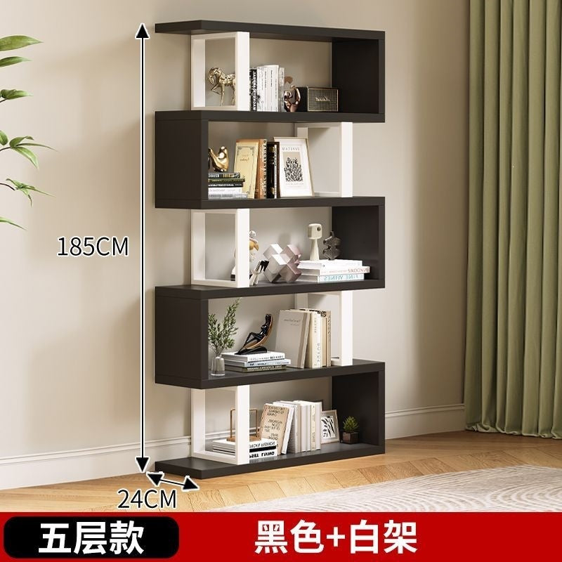 Floor-standing storage rack bookshelf solid wood wall shelf toy storage rack for home multi-layer bookcase combination storage rack