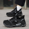 2026 summer breathable mesh men's shoes lightweight soft sole sneakers anti-slip hollow-out casual running shoes versatile mesh shoes