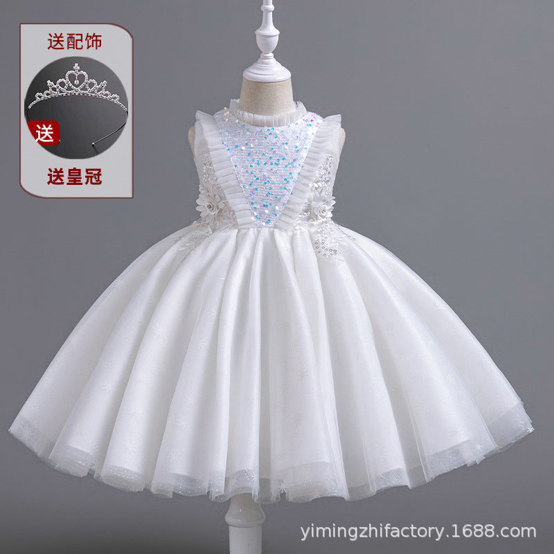 Yimingwei  big sale special price girl dress skirt puffy girl stage costume kids princess dress