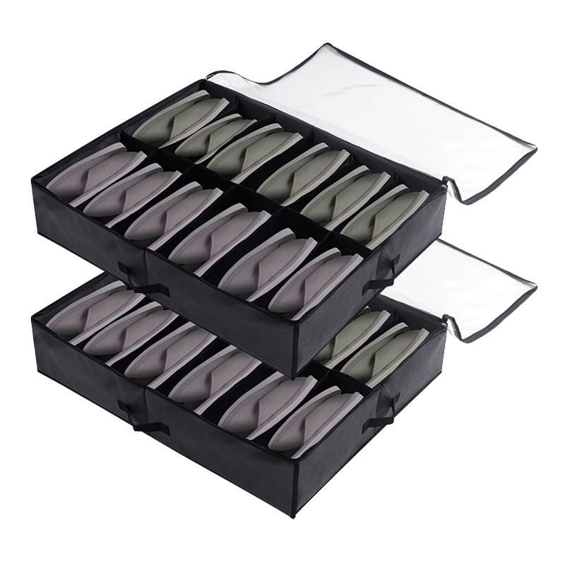 shoe storage bag drawer type under bed shoe storage rack with transparent cover shoe storage box wholesale