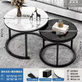 Coffee table living room home round table small apartment light luxury minimalist sofa tea table modern 2025 new balcony table