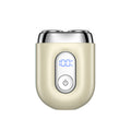 Magnetic floating head mini alloy electric shaver - fully washable, quick charge, portable, car shaver - wholesale