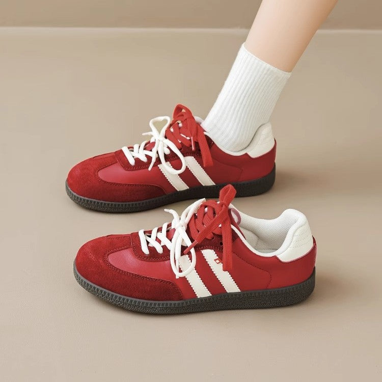 Women's german army trainers (gats) - 2026 spring new arrivals: bestselling flat-soled, versatile white sneakers, women's skate shoes, casual athletic shoes