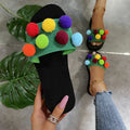 Amazon aliexpress plus size fashion women's sandals women's summer outwear plus size candy color one-line sandals wholesale