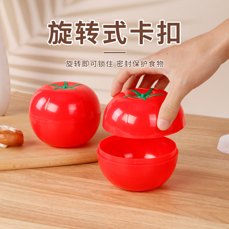 hot-selling creative tomato storage box - plastic tomato fruit & vegetable airtight container - kitchen utensil