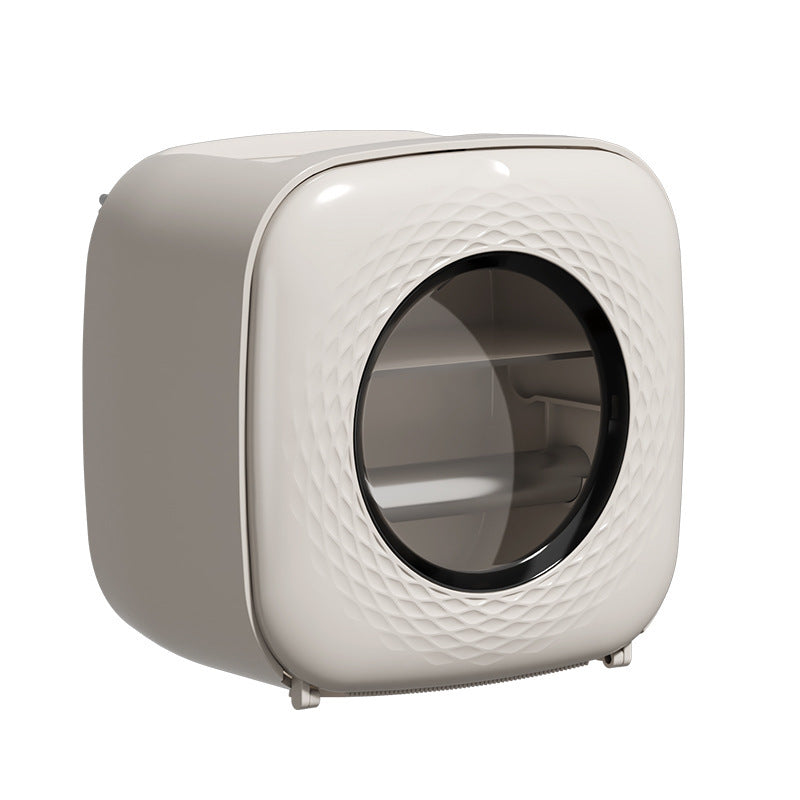 Bathroom tissue box wall-mounted toilet paper holder roll dispenser hand washroom bathroom punch-free waterproof storage rack