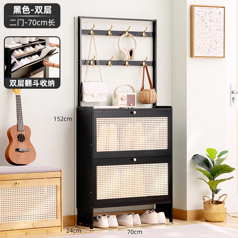 Simple shoe rack household door multi-layer with door dust-proof entry shoe rack shoe cabinet high vertical integrated storage rack