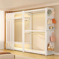 Open wardrobe clothes hanger warehouse shelf wardrobe for home bedroom cloakroom wardrobe adjustable bedroom steel heavy
