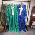 Special offer: 3d floral lace embroidered loose fit batwing sleeve robe - african women's clothing