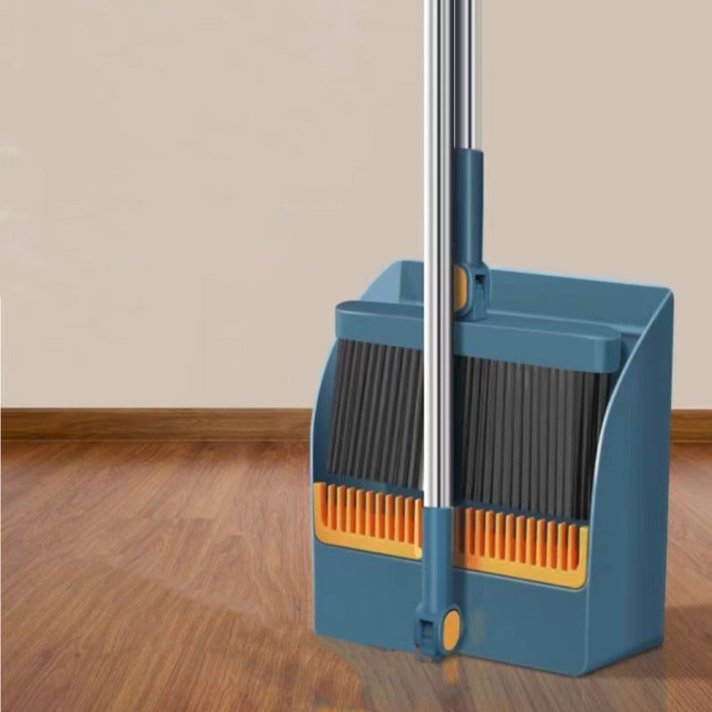 Broom and dustpan set for home indoor and outdoor broom and dustpan combination plastic suit magic silicone broom