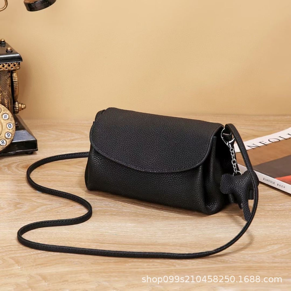 Crossbody bag women's bag 2024 new trendy high-end fashion summer mini exquisite genuine leather soft leather small bag for women