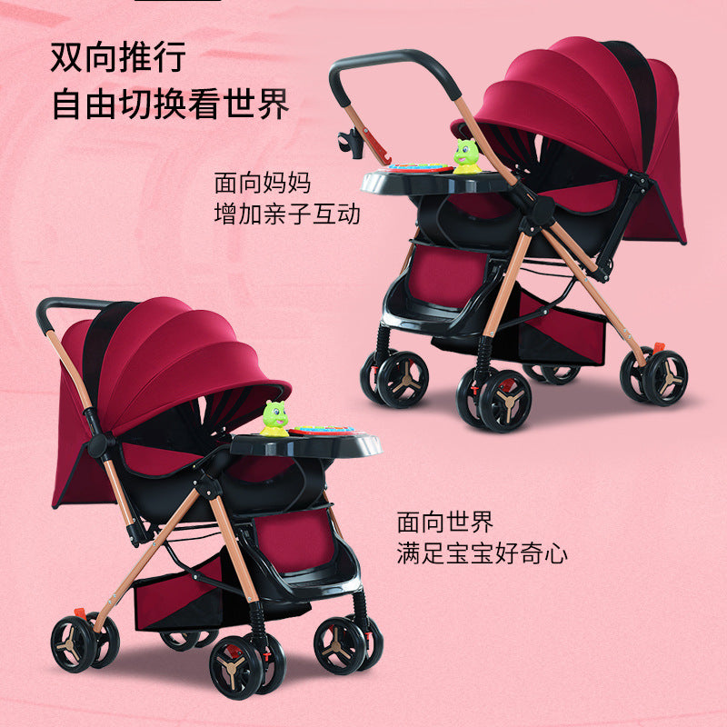 Lightweight, reclining, and foldable umbrella stroller - perfect for babies and toddlers (0-3 years) - your go-to baby carrier for easy outings!