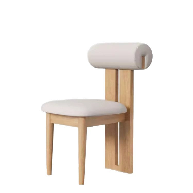 Hippo chair - nordic solid wood dining chair - home, trendy cream style backrest chair - restaurant, hotel designer chair & stool