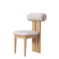 Hippo chair - nordic solid wood dining chair - home, trendy cream style backrest chair - restaurant, hotel designer chair & stool