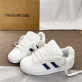 Hong kong style retro bread shoes for women ins trend 2026 spring and summer new arrivalcasual black gold german training easiest for match sneakers for women