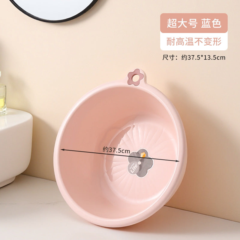 Washbasin for homethickened hanging plastic wash basin for washing vegetables and butt, durable large and small laundry and foot washing basin