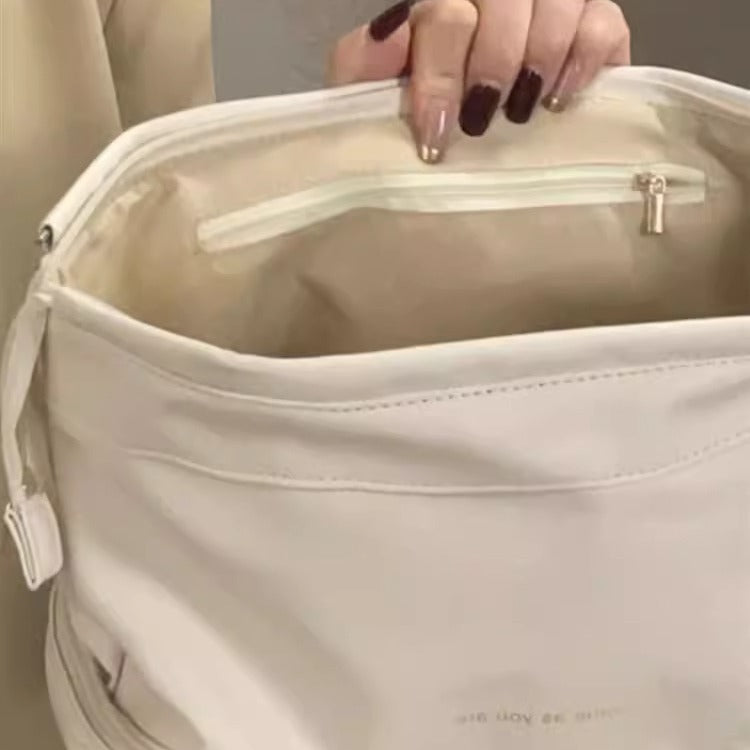 2023 new large-capacity, giant pack! Cloud double-layer cosmetic bag women's portable cosmetics storage box bag