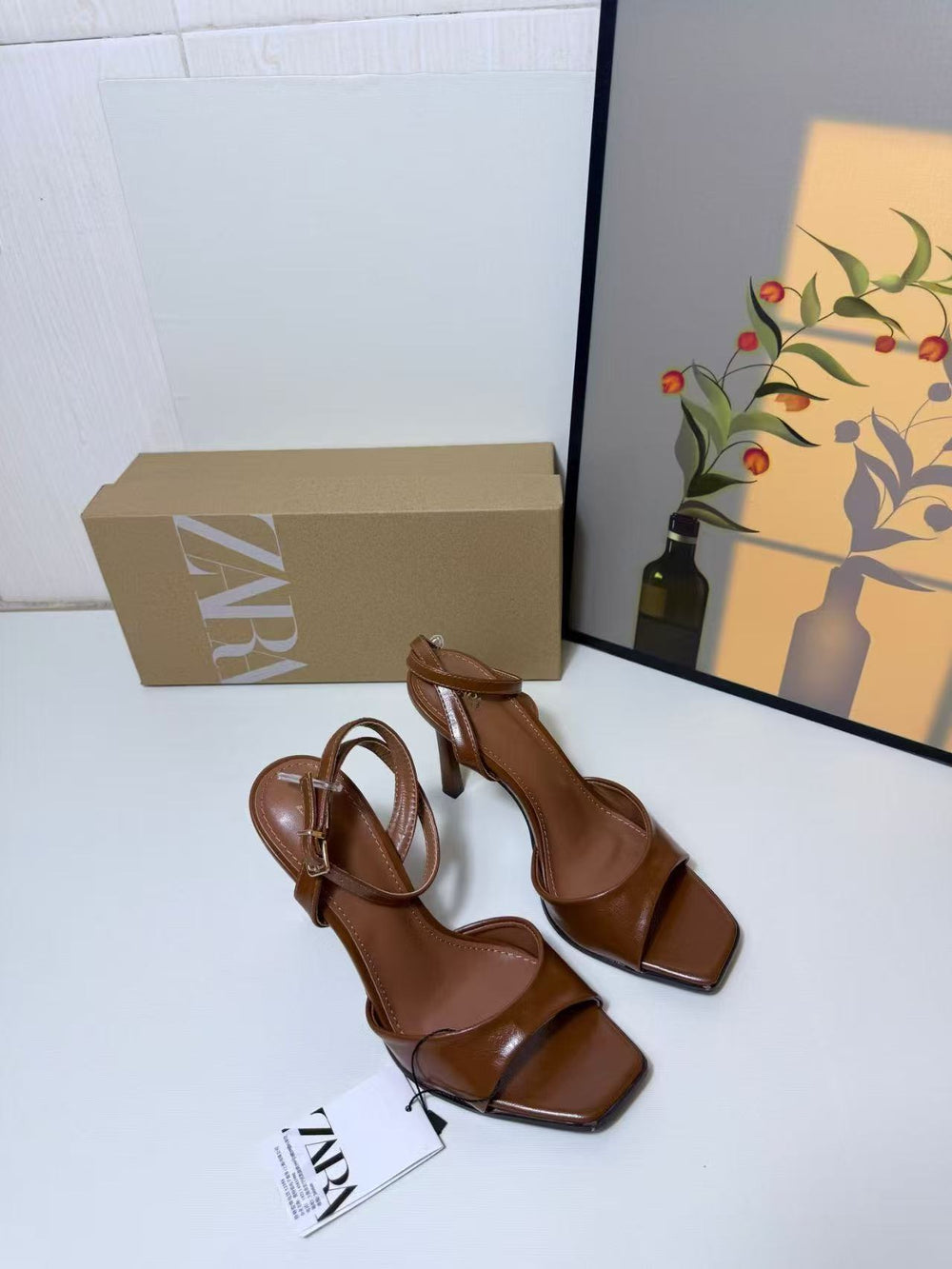 Za's 2025 new women's shoes: low-heel elegant socialite heels, stiletto high heels, peep-toe open back strappy pumps