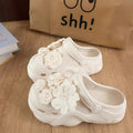 E\va flower new arrival super popular clogs for women 2025 summer casual internet celebrity same style thickened bottom women's shoes non-slip