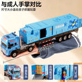Kids' alloy big truck container transporter - boy's car model with sound & light - container refrigerated truck - cold chain truck