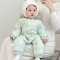 Winter warm baby rompers: autumn and winter onesies for boys and girls, fleece-lined winter infant outfits, warm bodysuits for outdoor wear