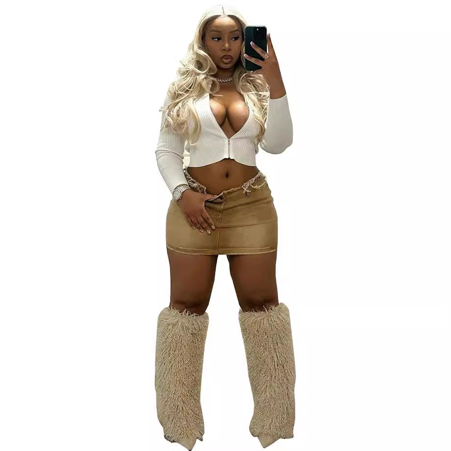 Women's bodycon denim mini skirt - european & american style, cross-border fashion,  summer hot seller, sexy & spicy, stretchy mini skirt