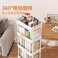 Single armrest trolley storage rack floor-standing snack bookshelf table kitchen bathroom multi-layer storage movable with wheels