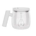 electric automatic glass stirring cup - portable instant coffee mug for home and office use