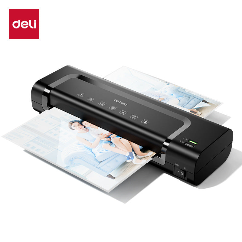 Deli 14375 Plastic Sealing Machine A4 Household Photos, Glue Machine Menu File Photos Laminating Plastic Machine