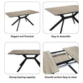 Export solid wood multi-layer board dining table retractable foldableaccessible luxuryclassy sense restaurant long table mdf rectangular table
