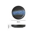 Japanese retro creative restaurant hotel rimmed ceramic western dinner plate deep plate steak plate classic stylish serving plate