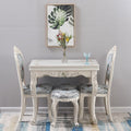 Dining table for home, small apartments, minimalist modern glass and solid wood folding rectangular dining table, european style dining table and chair set