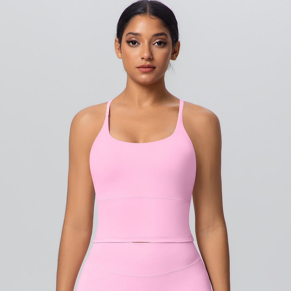 New arrival cross back yoga bra quick-drying cloud-like tight sports topsoutwearcasual running fitness vest