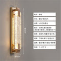 Luxury crystal wall sconce - living room accent, hallway, stairway led minimalist bedroom bedside lamp - gold finish