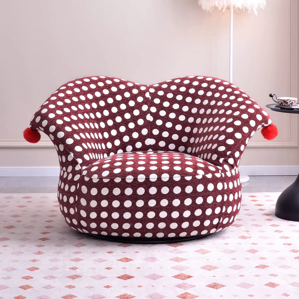 Clown beanbag single french cream style living room balcony design casual fabric casual sofa chair for home